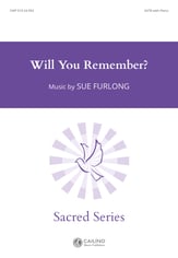 Will You Remember? SATB choral sheet music cover
